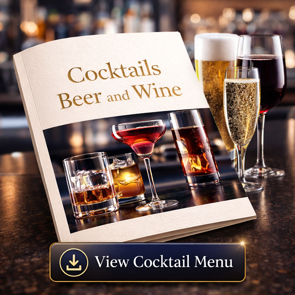 The 19th Hole at Tanglewood Cocktails, Beer & Wine Menu